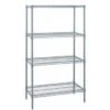 Quantum Storage Systems® 4-Shelf Starter Kit Gray Epoxy Wire Shelving 24x72x63 Inch -Whirlpool Shop 181938 w MainProductImage Lg
