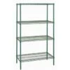 Quantum Storage Systems® 4-Shelf Starter Kit Proform Green Epoxy Wire Shelving 24x48x74 Inch -Whirlpool Shop 182784 w MainProductImage Lg