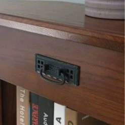 Leick Home Mantel Height 3 Shelf Corner Bookcase With Drawer Storage,mission Oak -Whirlpool Shop 183574 w DetailedProductView6 Lg