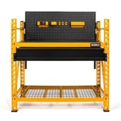 Dewalt 2-Shelf Industrial 4-Foot Storage Rack Work Station Kit -Whirlpool Shop 183870 w FrontView straighton Lg