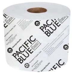 Pacific Blue Basic™ 2-Ply White Embossed Bathroom Tissue Toilet Paper Case Of 80