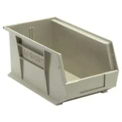Quantum Storage Systems® Stone Ultra Series Stack And Hang Bins 14-3/4x8-1/4x7 In Package Of 12