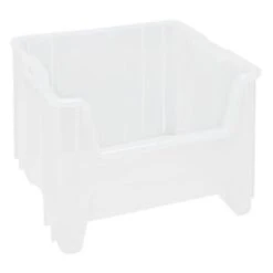 Quantum Storage Systems® Clear Giant Stack Containers 17-1/2x16-1/2x12-1/2 In Package Of 2