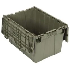 Quantum Storage Systems® Gray Attached Top Distribution Containers 21-1/2x15-1/4x12-3/4 Inch