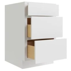 Cnc Cabinetry Luxor White Drawer Base Cabinet 24w X 34.5h