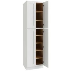 Cnc Cabinetry Luxor White Utility Cabinet 24w X 90h