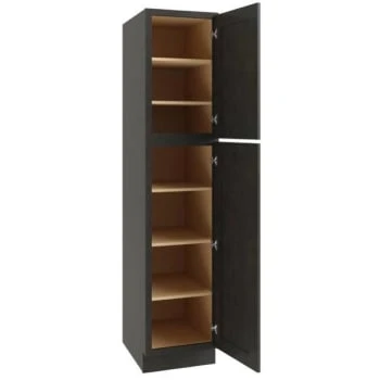 Cnc Cabinetry 18 X 96 In. Luxor Left Utility Cabinet (Smoky Grey) 3 Cnc Cabinetry 18 X 96 In. Luxor Left Utility Cabinet (Smoky Grey)