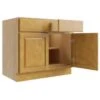 Cnc Cabinetry Country Oak Sink Base Cabinet 42w X 34.5h
