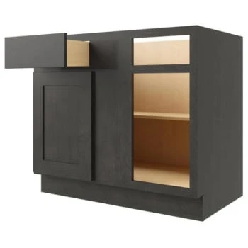 Cnc Cabinetry 45 X 34.5 In. Luxor Right Blind Base Cabinet (Smoky Grey) 3 Cnc Cabinetry 45 X 34.5 In. Luxor Right Blind Base Cabinet (Smoky Grey)