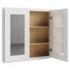 Cnc Cabinetry Rta Luxor White Medicine Cabinet 30w X 30h