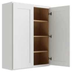 Cnc Cabinetry Luxor White Wall Cabinet 33w X 42h