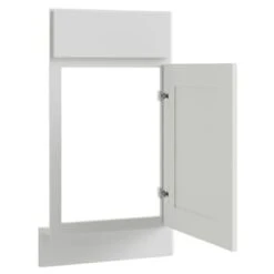 Cnc Cabinetry 16 X 30 In. Luxor Right Diagonal Corner Sink Front (White)