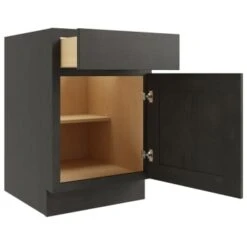 Cnc Cabinetry 9 X 34.5 In. Luxor Left Base Cabinet (Smoky Grey)