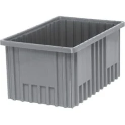 Quantum Storage Systems Gray Grid Container 16-1/2x10-7/8x8 In Package Of 8
