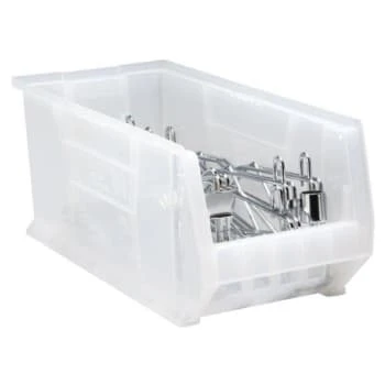 Quantum Storage Systems® Clear-View Hulk Containers 23-7/8x11x10 In Package Of 4 3 Quantum Storage Systems® Clear-View Hulk Containers 23-7/8x11x10 In Package Of 4