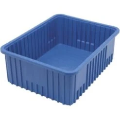 Quantum Storage Systems® Blue Grid Container 22-1/2x17-1/2x8 In Package Of 3