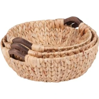 Honey-Can-Do Woven Wood Nesting Baskets (3-Pack) 3 Honey-Can-Do Woven Wood Nesting Baskets (3-Pack)