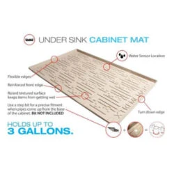 Xtreme Mats™ Under Sink Kitchen Cabinet Mat, 37 X 22 In 16 Xtreme Mats™ Under Sink Kitchen Cabinet Mat, 37 X 22 In -Whirlpool Shop 200180 w CompositeImage Lg