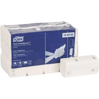Tork Advanced Peakserve White Continuous Multi-Fold Paper Towels Case Of 12 3 Tork Advanced Peakserve White Continuous Multi-Fold Paper Towels Case Of 12