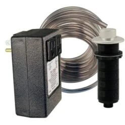 Westbrass Sink Top Air Switch And Dual Outlet Box, Satin Nickel