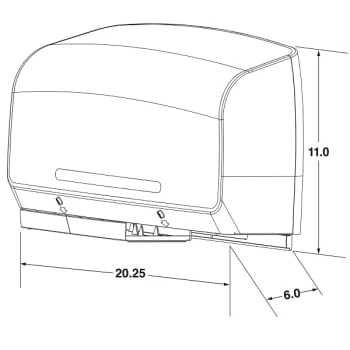 Scott® Pro Jumbo Roll Twin Bathroom Tissue Dispenser, Faux Stainless Steel 7 Scott® Pro Jumbo Roll Twin Bathroom Tissue Dispenser, Faux Stainless Steel - Image 5
