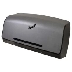 Scott® Pro Jumbo Roll Twin Bathroom Tissue Dispenser, Faux Stainless Steel 10 Scott® Pro Jumbo Roll Twin Bathroom Tissue Dispenser, Faux Stainless Steel -Whirlpool Shop 206164 w LeftView Lg
