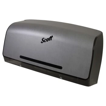 Scott® Pro Jumbo Roll Twin Bathroom Tissue Dispenser, Faux Stainless Steel 5 Scott® Pro Jumbo Roll Twin Bathroom Tissue Dispenser, Faux Stainless Steel - Image 3