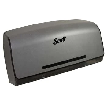 Scott® Pro Jumbo Roll Twin Bathroom Tissue Dispenser, Faux Stainless Steel 4 Scott® Pro Jumbo Roll Twin Bathroom Tissue Dispenser, Faux Stainless Steel - Image 2