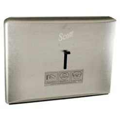 Scott® Stainless Steel Windows Toilet Seat Cover Dispenser