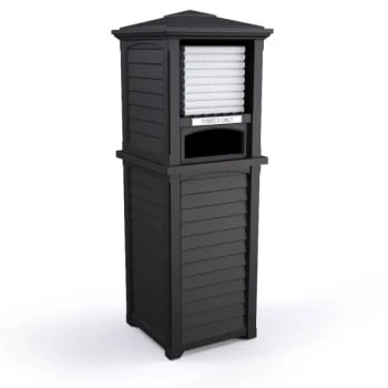 Mayne Lakeland 66 Inch Tall Black Towel Storage Unit 4 Mayne Lakeland 66 Inch Tall Black Towel Storage Unit - Image 2