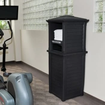 Mayne Lakeland 66 Inch Tall Black Towel Storage Unit 7 Mayne Lakeland 66 Inch Tall Black Towel Storage Unit - Image 5