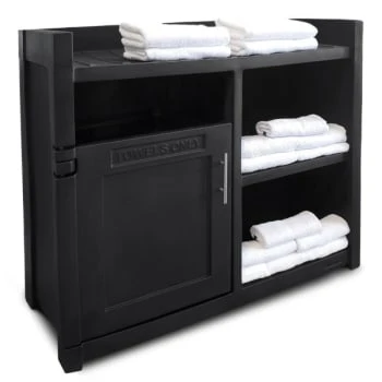 Mayne Fairfield 41 Inch Black Towel Storage Unit 3 Mayne Fairfield 41 Inch Black Towel Storage Unit
