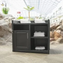 Mayne Fairfield 41 Inch Grey Towel Storage Unit -Whirlpool Shop 207625 v LifestyleImage Lg