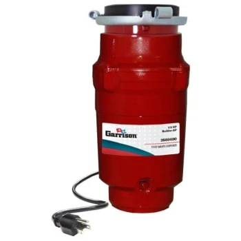 Garrison 1/3 Hp Apartment Pack Disposal, With Installed Power Cord 3 Garrison 1/3 Hp Apartment Pack Disposal, With Installed Power Cord