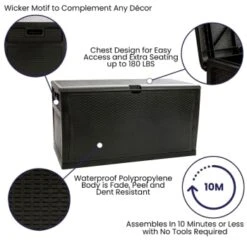 Flash Furniture Black 120 Gallon Plastic Deck Box Outdoor Storage -Whirlpool Shop 210379 w DetailedProductView3 Lg