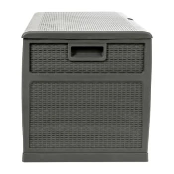 Flash Furniture Gray 120 Gallon Plastic Deck Box Outdoor Storage 10 Flash Furniture Gray 120 Gallon Plastic Deck Box Outdoor Storage - Image 8