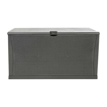 Flash Furniture Gray 120 Gallon Plastic Deck Box Outdoor Storage 11 Flash Furniture Gray 120 Gallon Plastic Deck Box Outdoor Storage - Image 9