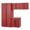 Husky 4-Piece Storage System In Red, 1 Drawer, 92 In. W X 81 In. H X 24 In. D -Whirlpool Shop 211255 w MainProductImage Lg