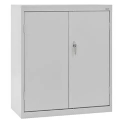 Sandusky Counter Height Cabinet In Gray, 36 In. W X 42 In. H X 24 In. D