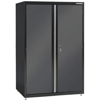 Husky Welded Cabinet In Black And Gray, 46 In. W X 72 In. H X 24 In. D 3 Husky Welded Cabinet In Black And Gray, 46 In. W X 72 In. H X 24 In. D