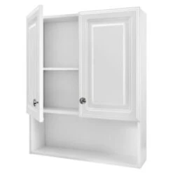 GENERIC 23-1/8 W X 27-7/8 Inch H Framed Surface-Mount Bathroom White Medicine Cabinet -Whirlpool Shop 212083 DetailedProductView1 Lg