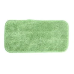 Microworks Microworks® Flat Microfiber Pad, 11 Inches, Green, Package Of 12