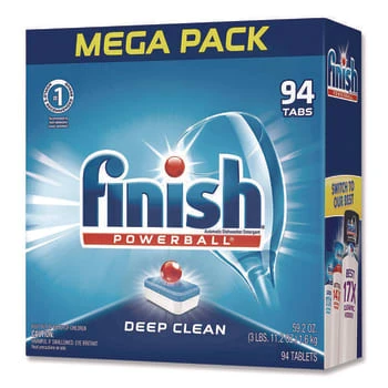 Finish Powerball Dishwasher Tabs, Fresh Scent, Case Of 4 5 Finish Powerball Dishwasher Tabs, Fresh Scent, Case Of 4 - Image 3