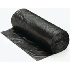 Renown 55 Gallon 15 Mic 38 X 57 Inch Black High-Density Trash Bags, Case Of 200
