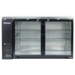 Norpole 2 Glass Door Under Bar Refrigerator 60" -Whirlpool Shop 216142 FrontView straighton Lg