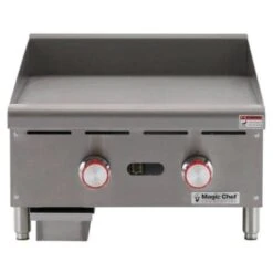 Magic Chef 24" Thermostatic Griddle 8 Magic Chef 24" Thermostatic Griddle -Whirlpool Shop 216175 FrontView straighton Lg
