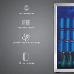 Danby 3.1 Cu. Ft. Free-Standing Beverage Center In Stainless Steel -Whirlpool Shop 218464 DetailedProductView5 Lg