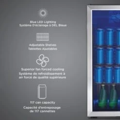 Danby 3.1 Cu. Ft. Free-Standing Beverage Center In Stainless Steel -Whirlpool Shop 218464 DetailedProductView6 Lg