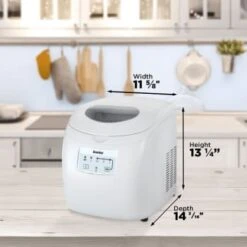 Danby 2 Lbs. Countertop Ice Maker In White -Whirlpool Shop 218473 DetailedProductView3 Lg