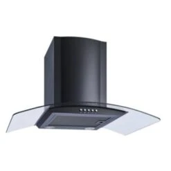 Winflo 30" Convertible Wall Mount Black Range Hood With Mesh Filters -Whirlpool Shop 220902 w LeftView Lg